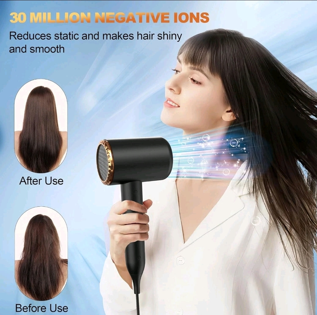Professional High-Power Hair Dryer – Multiple Heat Settings, Cool Shot, Fast Dry