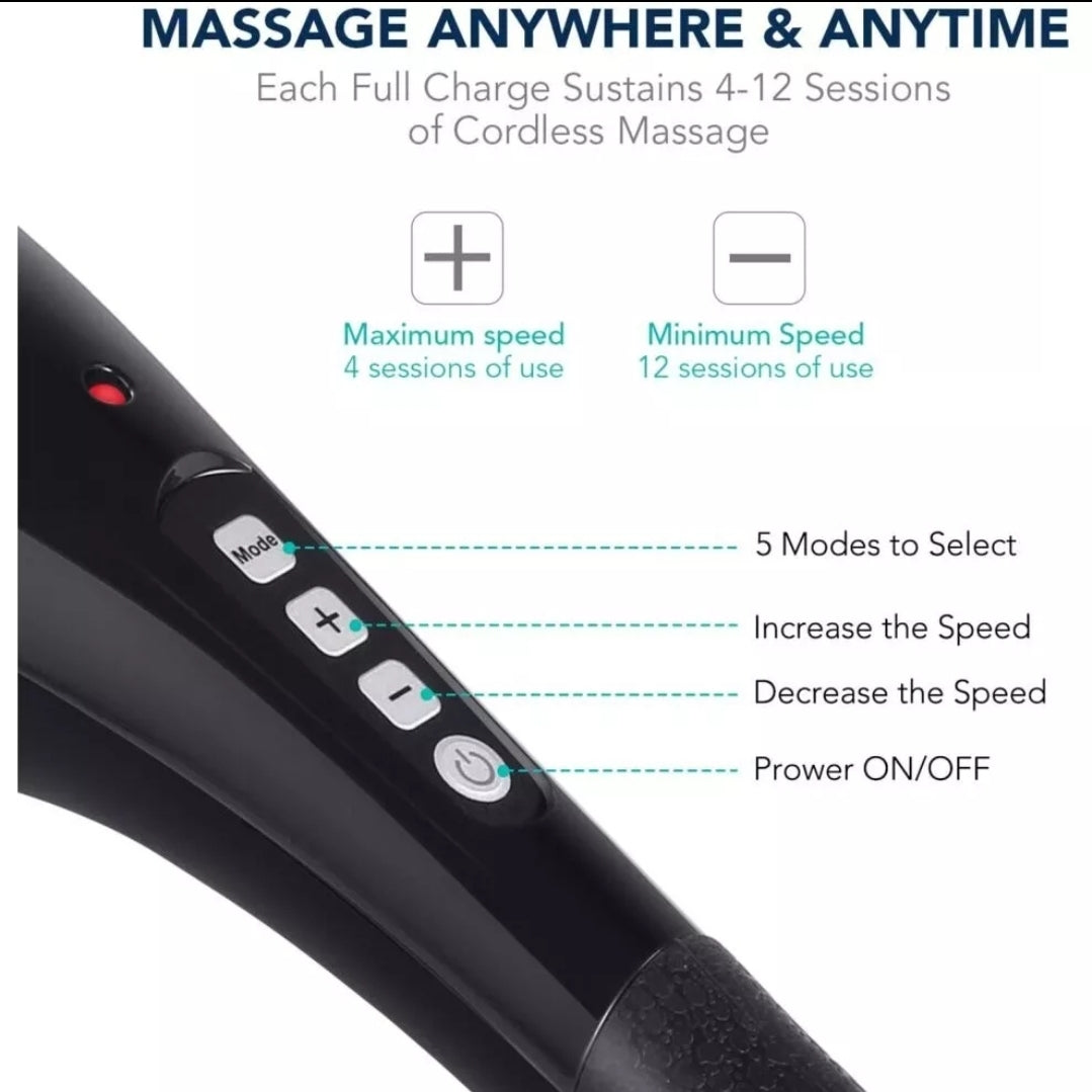 Handheld Portable rechargeable body massager