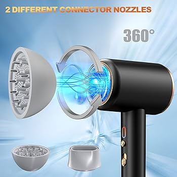Professional High-Power Hair Dryer – Multiple Heat Settings, Cool Shot, Fast Dry