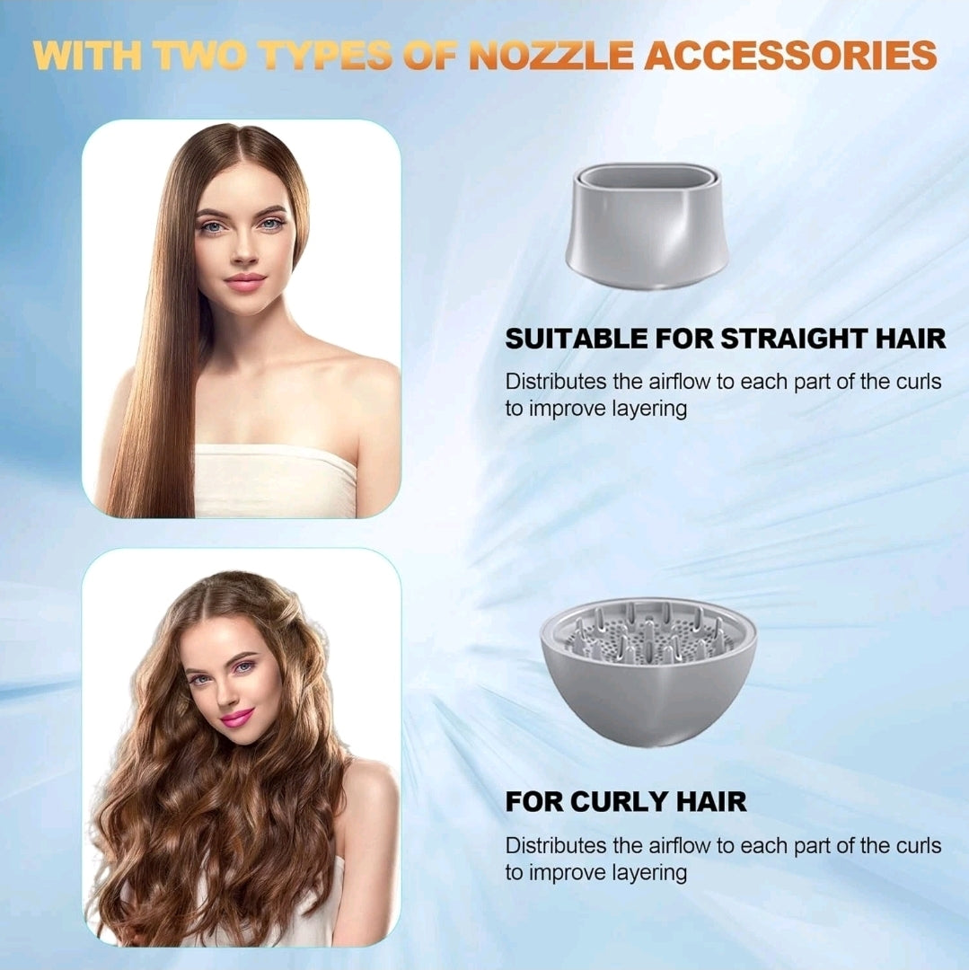 Professional High-Power Hair Dryer – Multiple Heat Settings, Cool Shot, Fast Dry