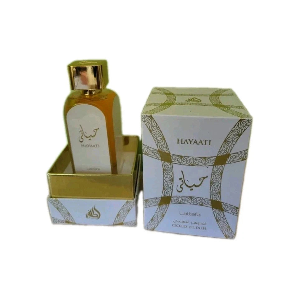 Hayaati Gold Elixir Eau De Parfum 100ml by Mahbub | Unisex Long Lasting Luxury