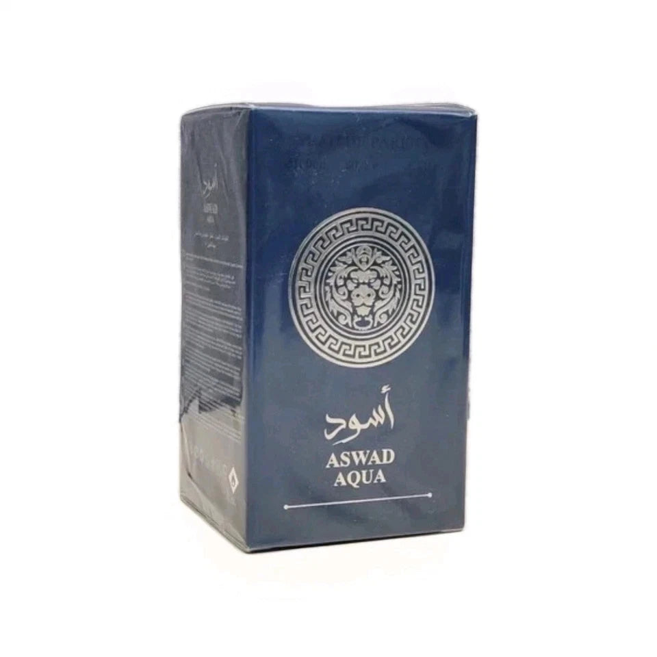 Aswad Aqua Eau De Perfume 100ml Fresh Aquatic Unisex Perfume Long Lasting Scent