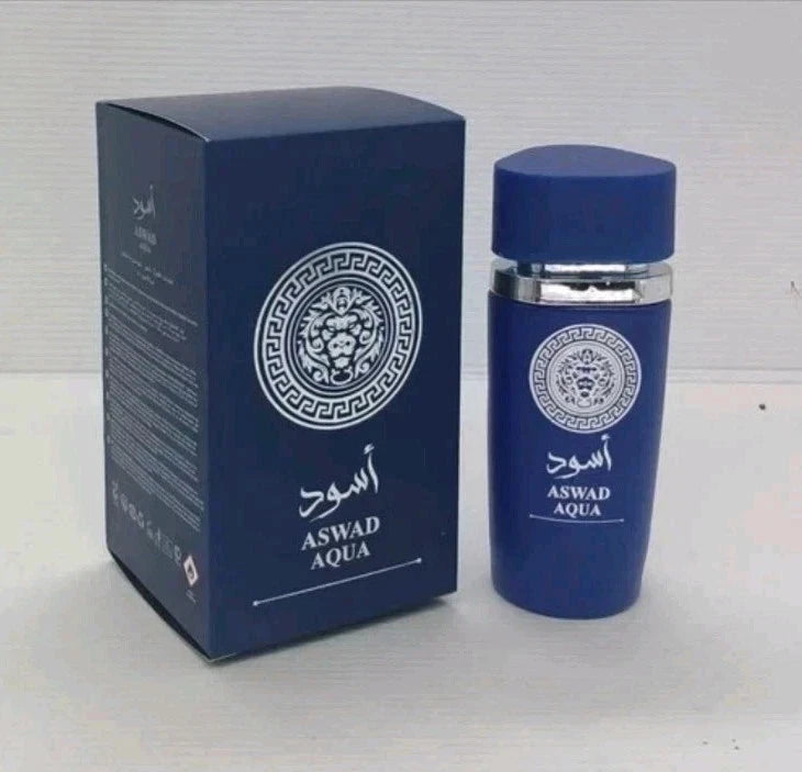 Aswad Aqua Eau De Perfume 100ml Fresh Aquatic Unisex Perfume Long Lasting Scent
