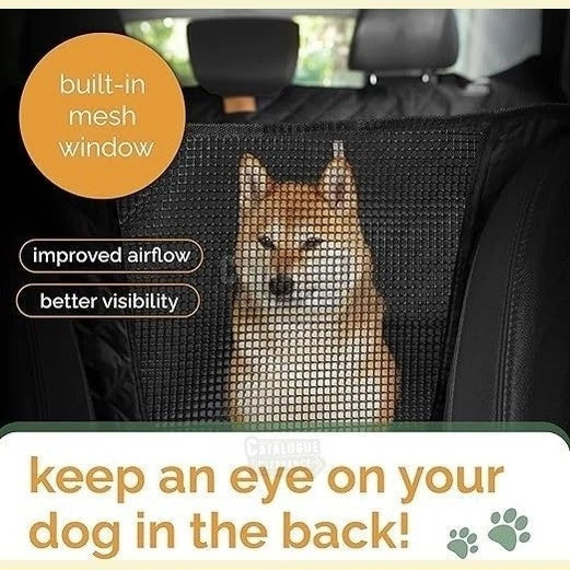 iPuppy 4-in-1 Dog Pets Car Back Seat Cover Protector Waterproof Hammock