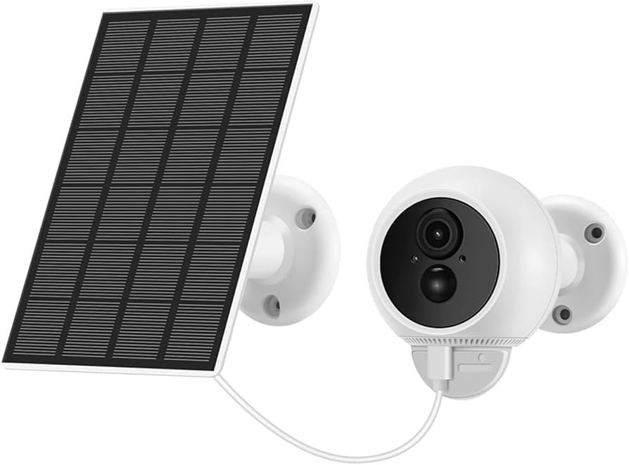 Smart Wifi CCTV Camera Rechargeable Battery & Solar Power 3MP 2K UHD 2 Way Audio