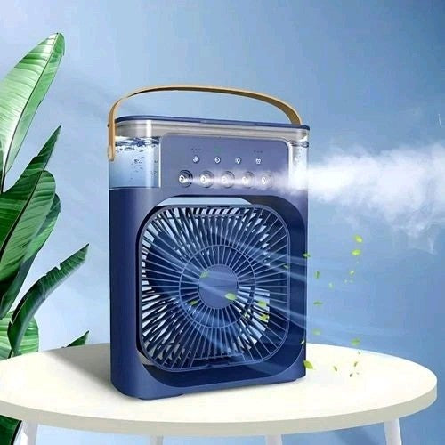 Portable Mini Air Cooler Mist Fan Humidifier – 3-in-1 Cooling Power for Any Room