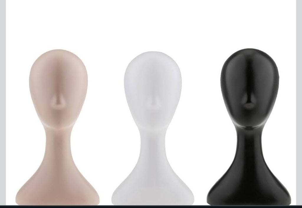 Abstract  Manikin Head for Hat Headset/Glasses /Hair Display Stand SKIN COLOUR