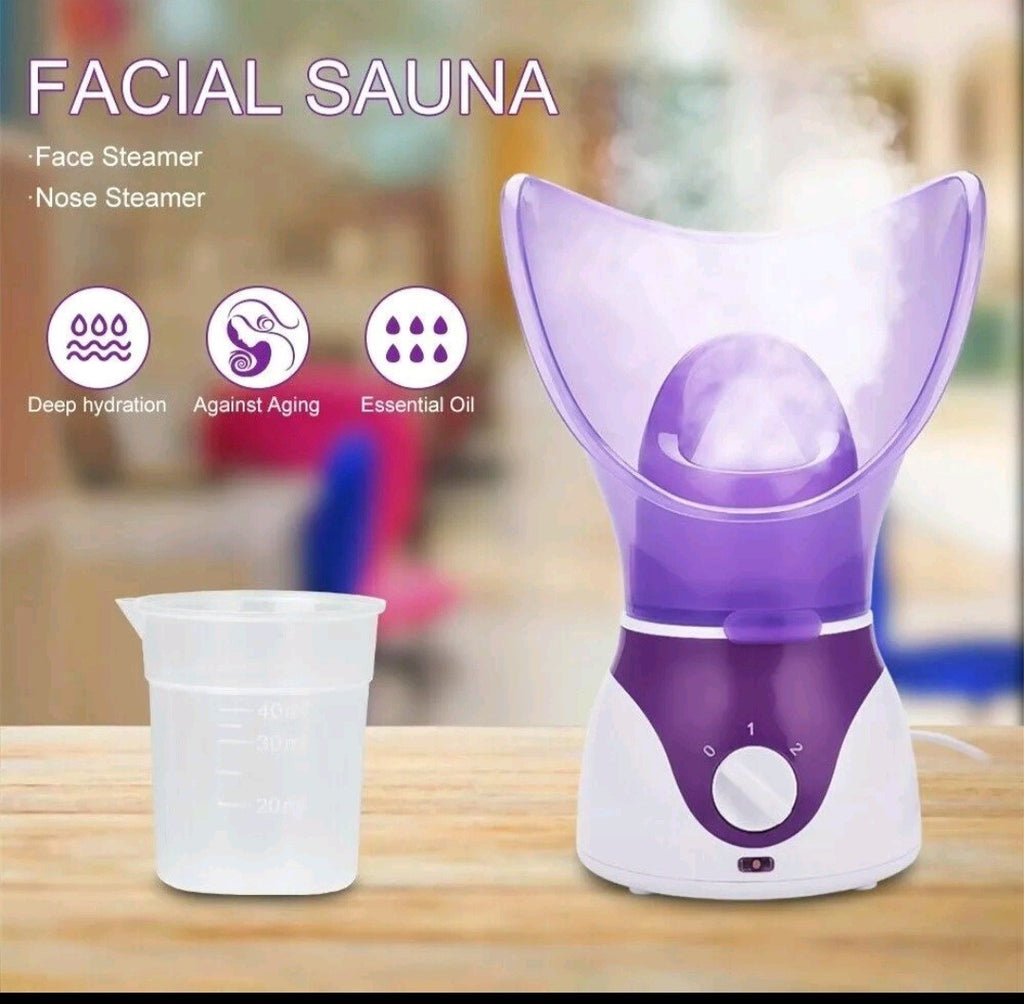 Facial Skin Care Steamer Pro Face Sprayer SPA Pores Steam Clean Sauna Mist UK