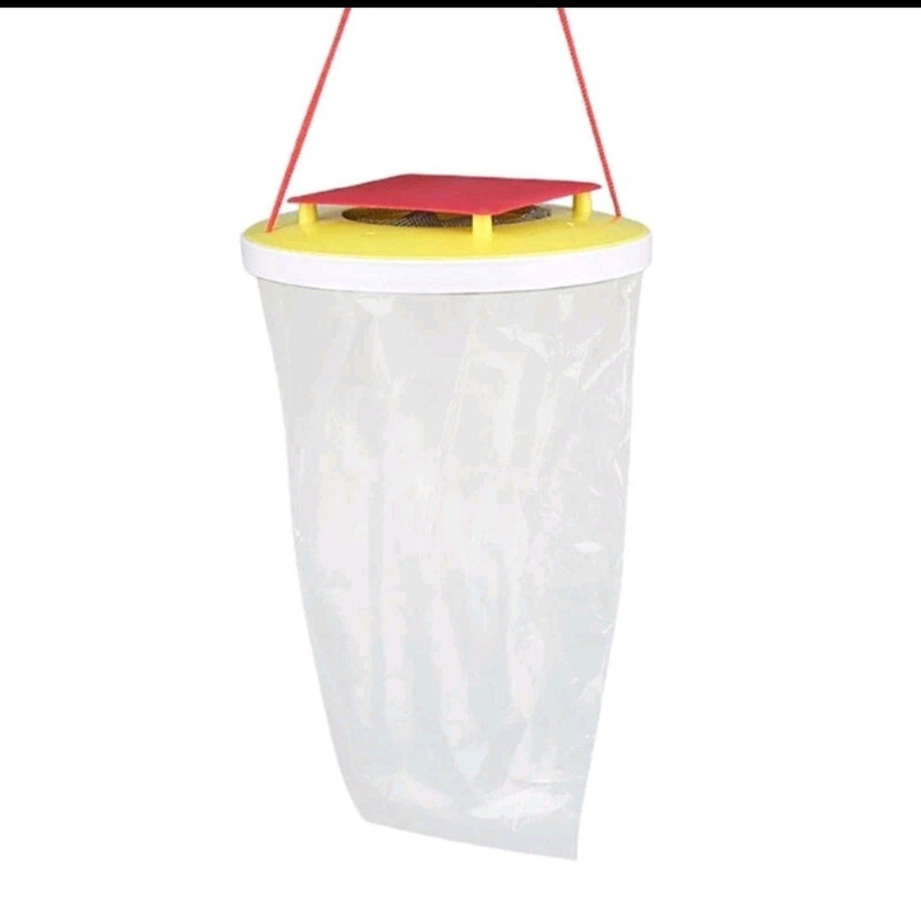 Red Top Fly Trap Bag Catcher 20,000 Flies Insects Pest Control Killer Bait UK.