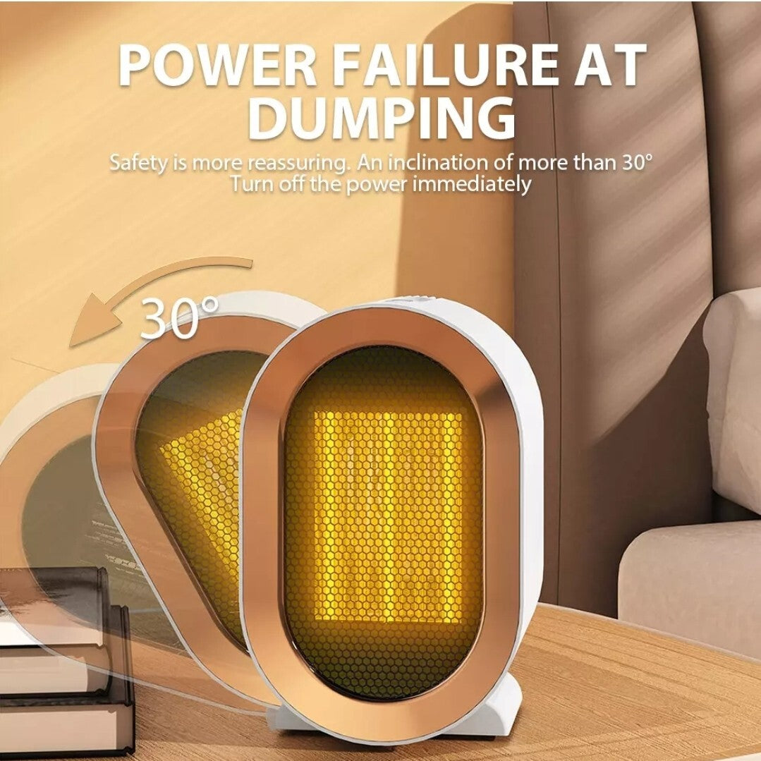 1200W Mini Electric Ceramic Space Heater Portable Heater Warm Fan Home Office Uk