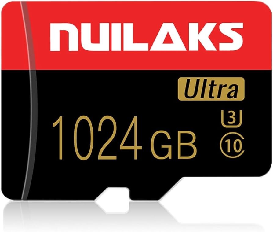 1Tb Micro SD Card Flash Memory Card TF Card Class 10, 1024 GB