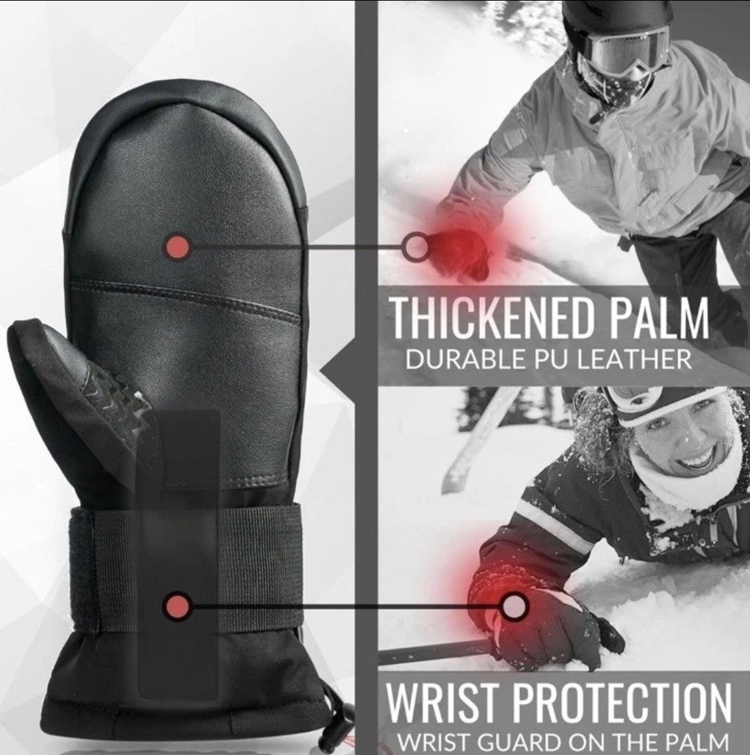 DEVEMBR Snowboarding SKI,Bike Gloves MITTENS Touch Screen Waterproof Medium Size