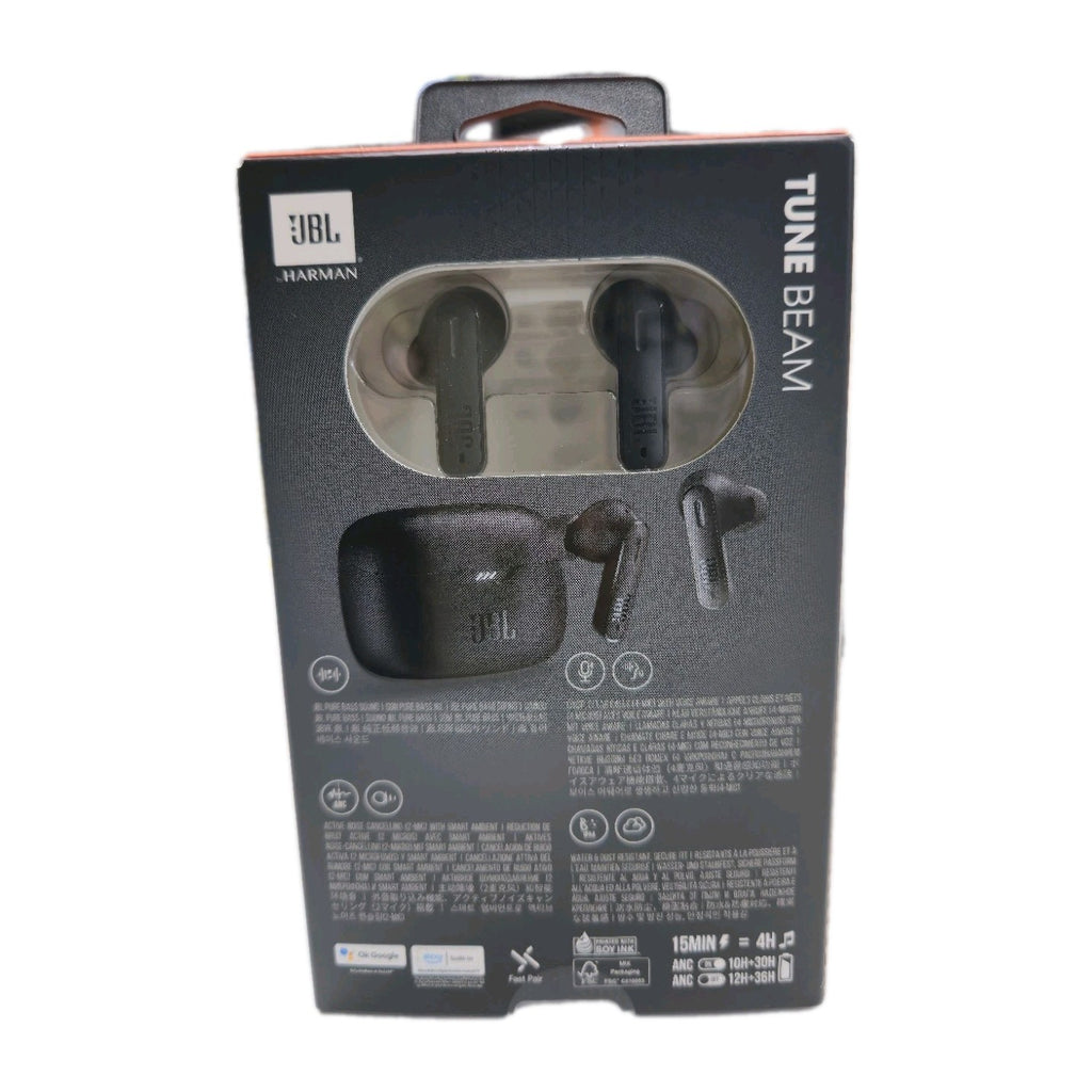 Genuine JBL  Tune Beam Pure Bass Wireless Bluetooth Earbuds,Earphones Black New 