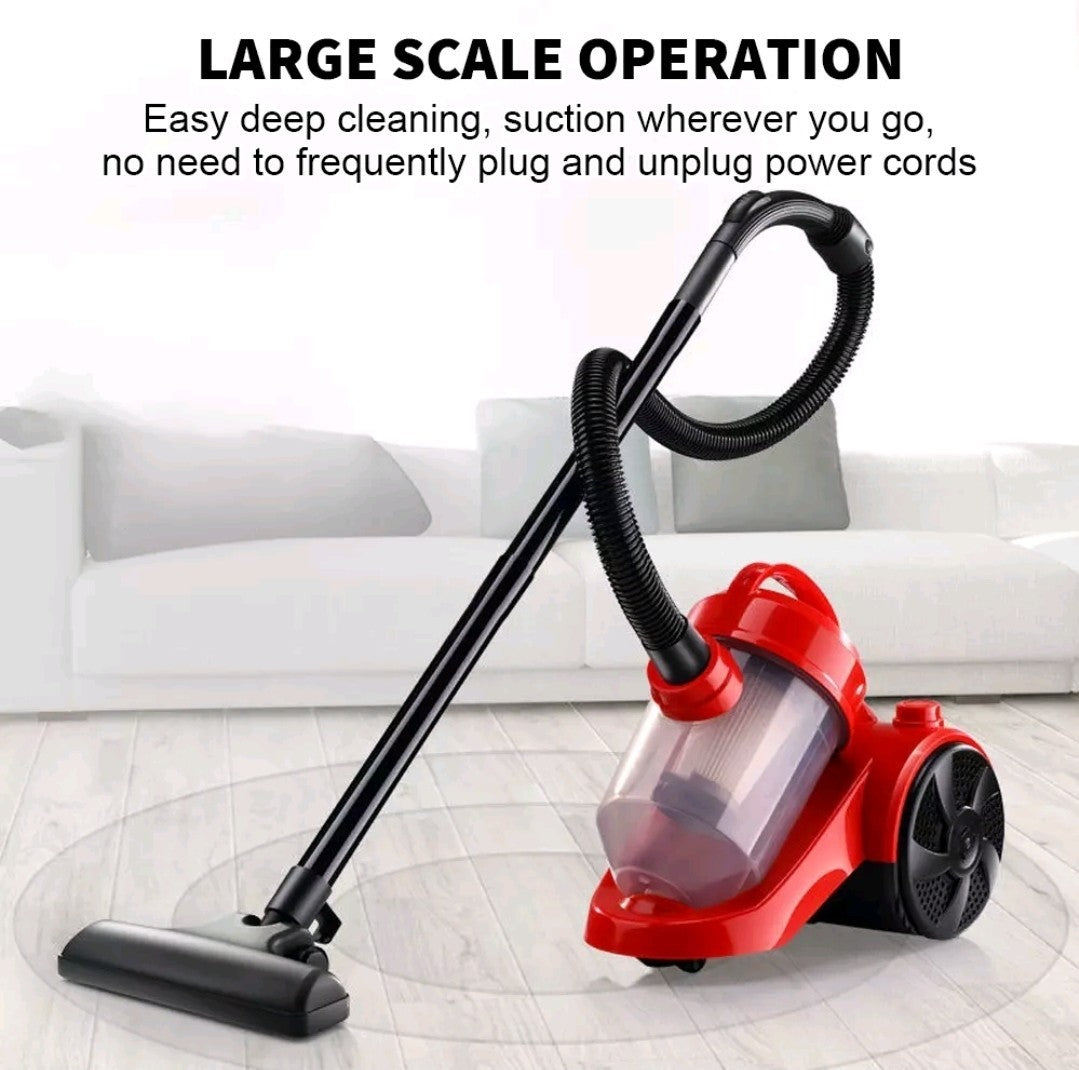 Bagless Cylinder Vacuum Cleaner 1000W Compact Lightweight Powerful Cyclonic Vac
