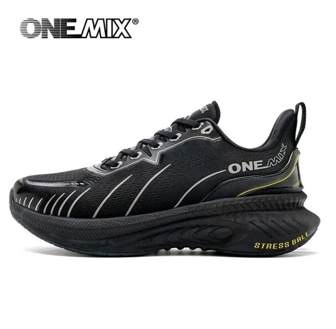 Onemix White Road Running Shoes for Men Air Cushion Outdoor Sport Shoes Size 10