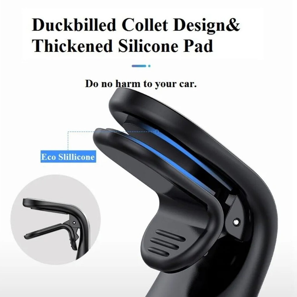 Car Air Vent Mobile Phone Mount Holder Stand Metal Magnetic, Strong Mini Size 