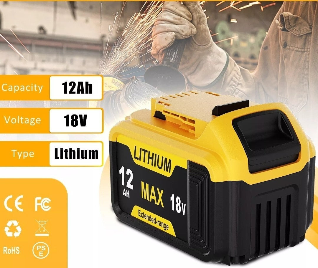 Devault 18V 12.0Ah Lithium-Ion Replacement Battery BL1860B for DCB200 Etc