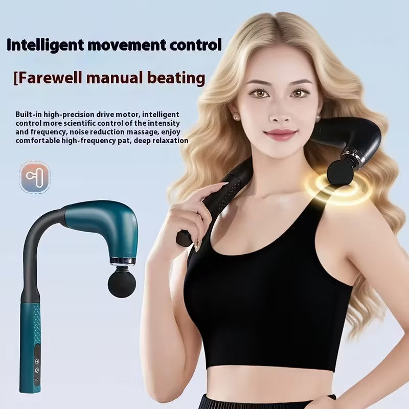 Massage Gun with Extended Handle – Deep Tissue Percussion Back & Neck Massager