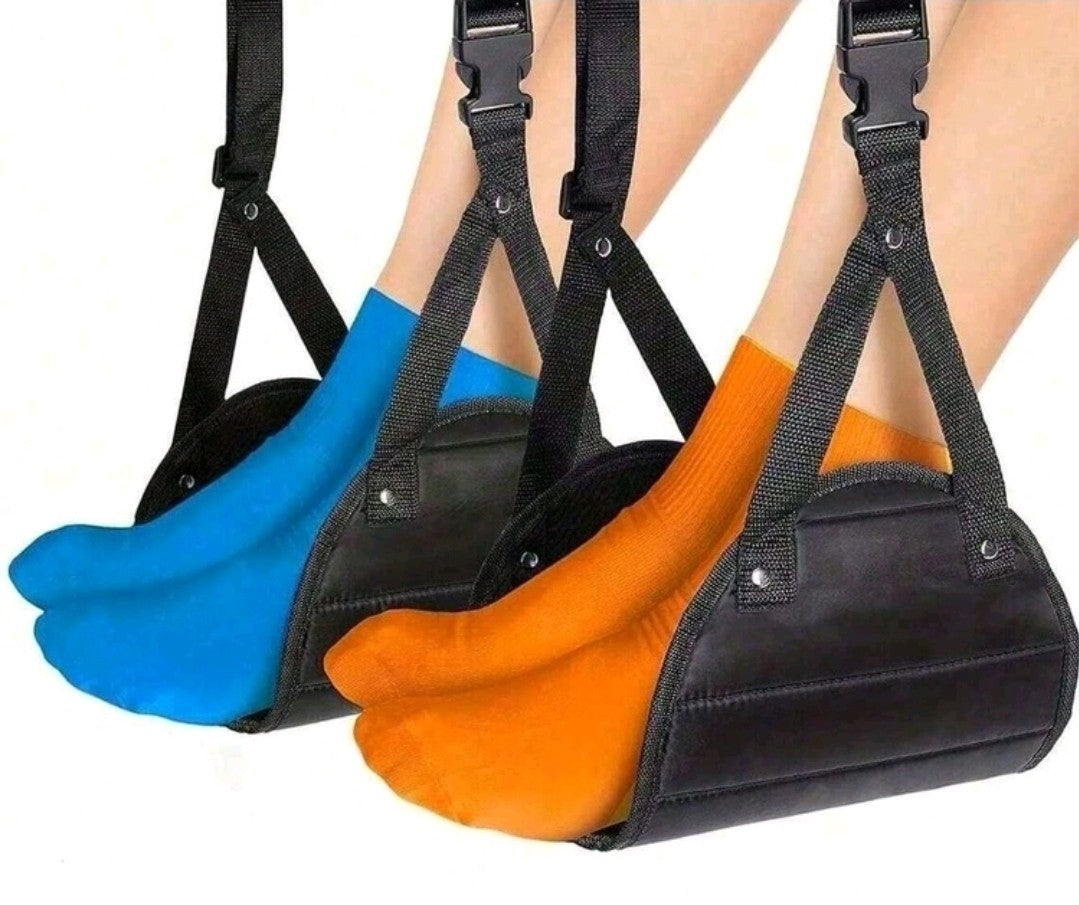 Travel Foot Rest Portable Adjustable Folding Hanging Foot Hammock