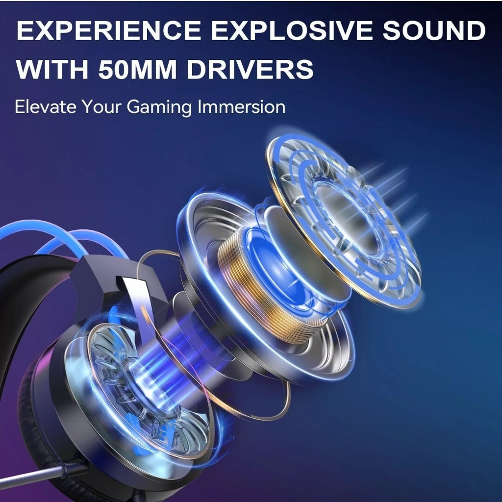 Gaming Headset 3.5mm with Mic 3D Stereo Sound Headphone for PS4 XBOX PC