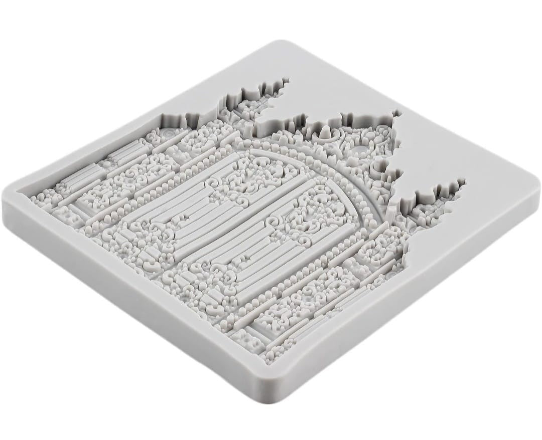 Castle Gate Silicone Fondant Mold For Cake Decorating/ Cupcake Topper 