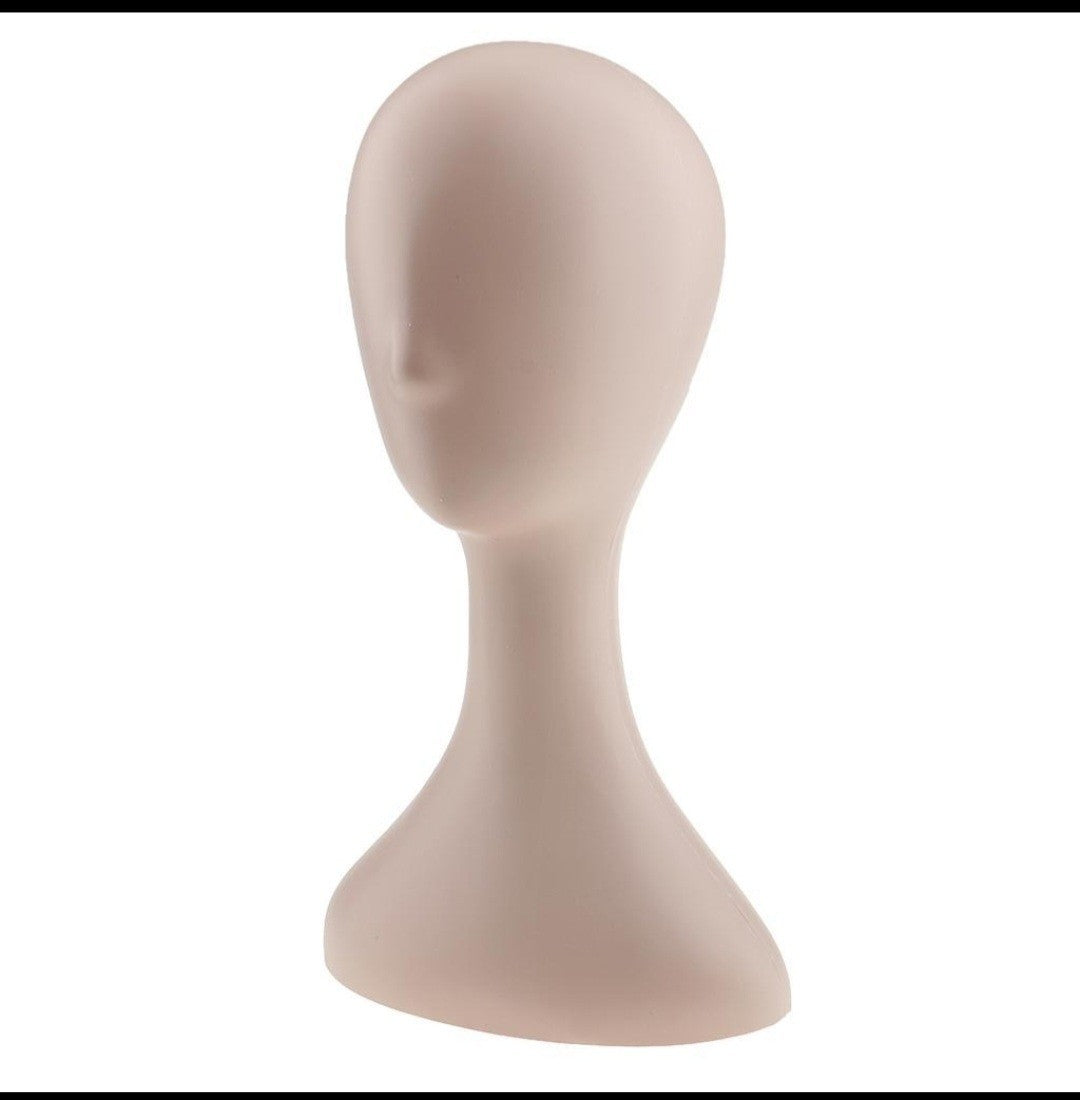 Abstract  Manikin Head for Hat Headset/Glasses /Hair Display Stand SKIN COLOUR