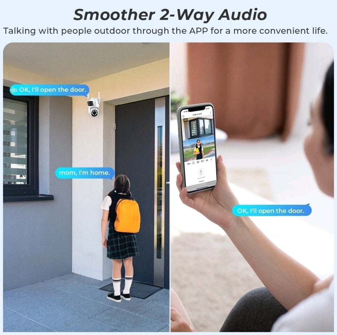 Wireless 8MP 4K IP Camera WIFI Outdoor CCTV HD PTZ Smart  Security IR Camera 