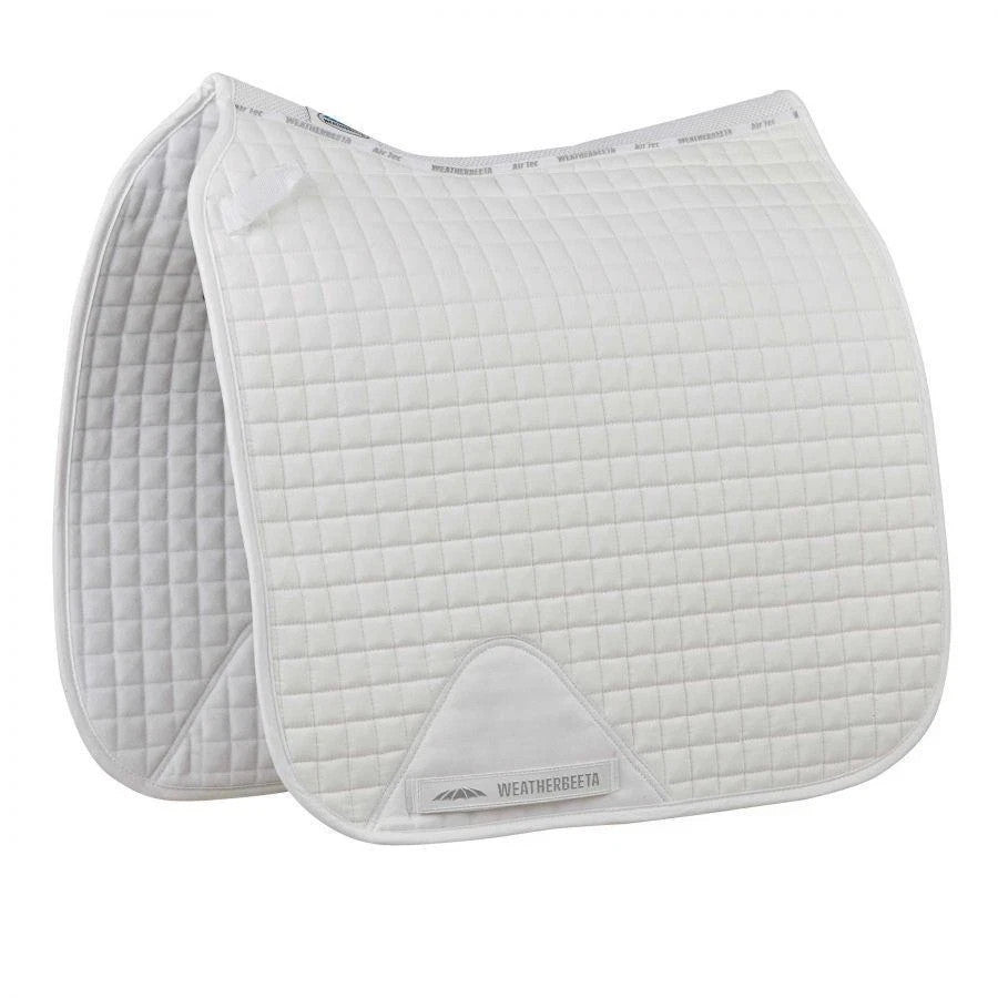 WeatherBeeta Prime Dressage Saddle Pad - White