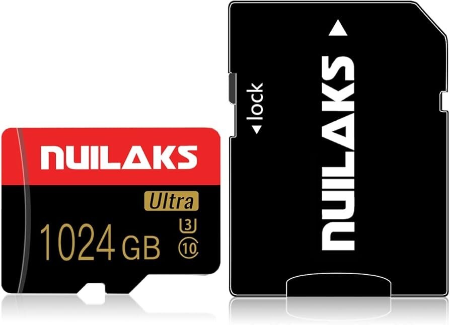 1Tb Micro SD Card Flash Memory Card TF Card Class 10, 1024 GB