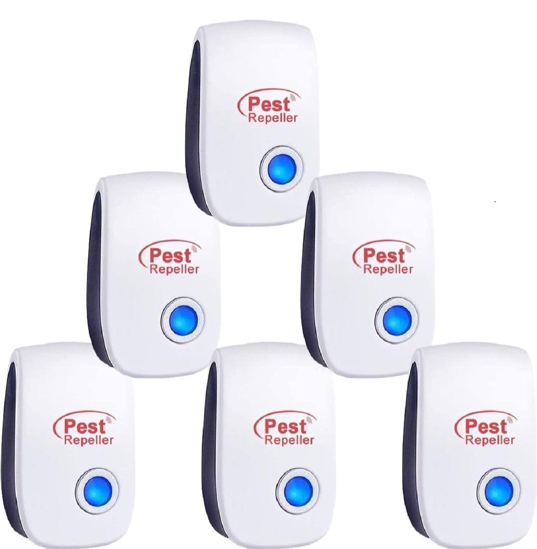 Ultrasonic Pest Repeller 6 Pack – Plug-In Electronic Mouse, Rat, Ant, Spider