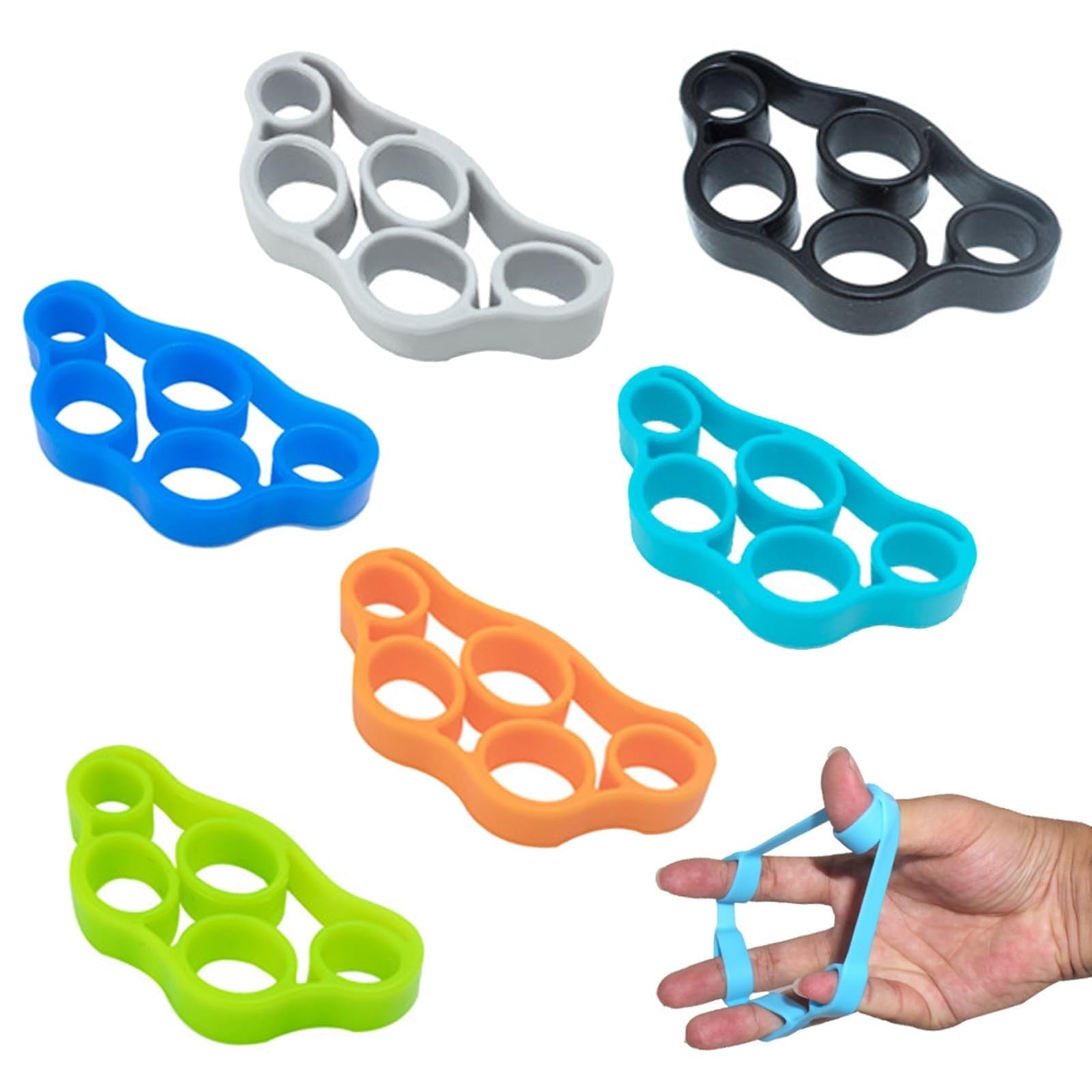 3 Pack Hand Grip Strengthener, Finger Strengthener, Forearm Exerciser, 3 Resist