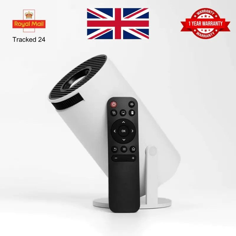 HD Ready Smart Short Throw WiFi Bluetooth Portable Mini Projector
