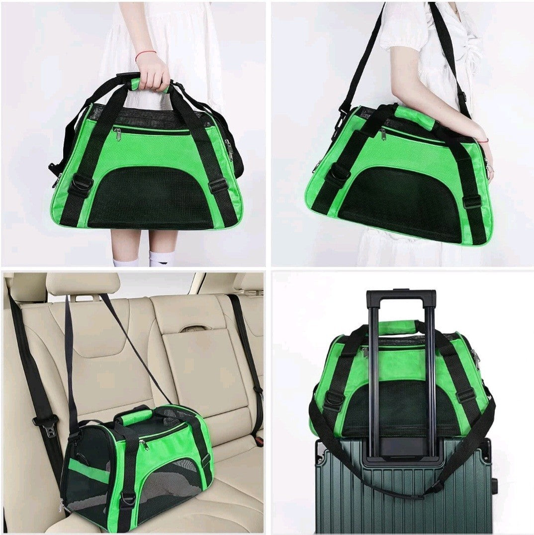 PET CARRIER BAG,PORTABLE SOFT FABRIC FOLDING, DOG/ PUPPY/CAT PET TRAVEL NEW