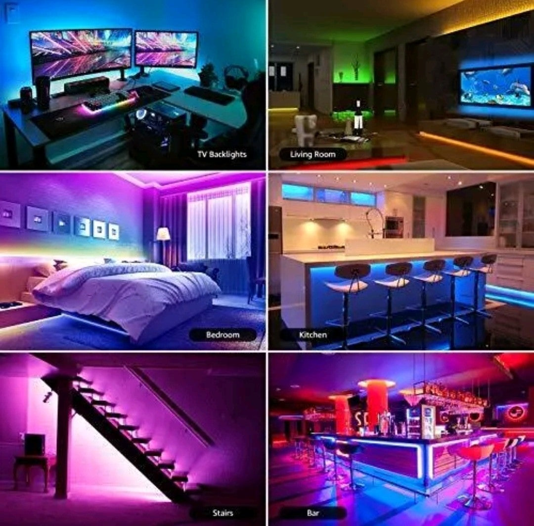 LED Strip Lights 20m (2x10m) | Flexible 600 LEDs, Remote Control, Lepro RGB