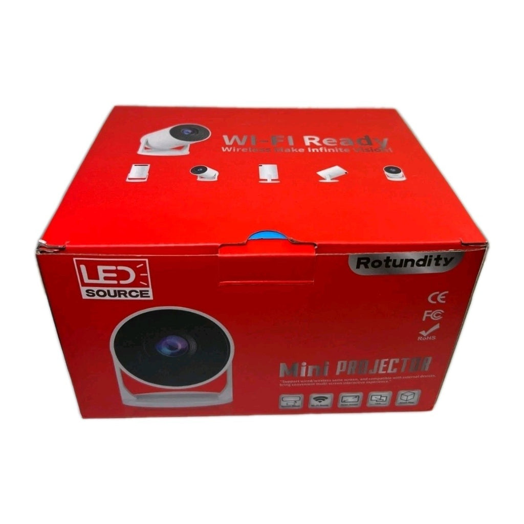 HD Ready Smart Short Throw WiFi Bluetooth Portable Mini Projector