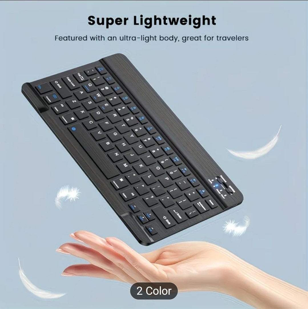 Rechargeable Wireless Bluetooth Keyboard & Mouse Combo–Ultra Slim Silent Typing 