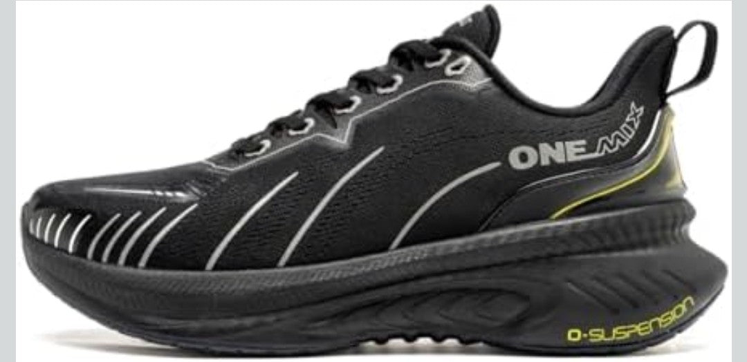 Onemix White Road Running Shoes for Men Air Cushion Outdoor Sport Shoes Size 10