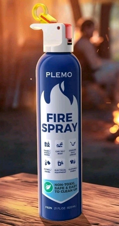 PLEMO F62N Car Fire Stop Extinguisher Spray for Car, Home, Kitchen,Caravan 620ml
