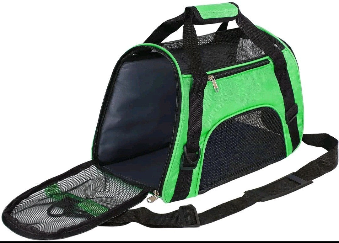 PET CARRIER BAG,PORTABLE SOFT FABRIC FOLDING, DOG/ PUPPY/CAT PET TRAVEL NEW