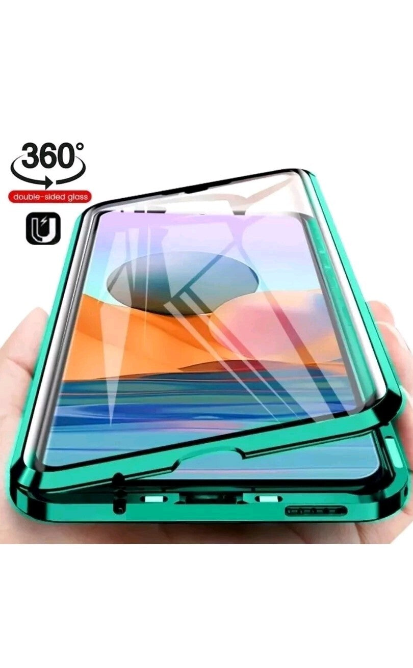 360 Full Body Magnetic Aluminium Case Cover For Samsung Galaxy Note 20 In Teal