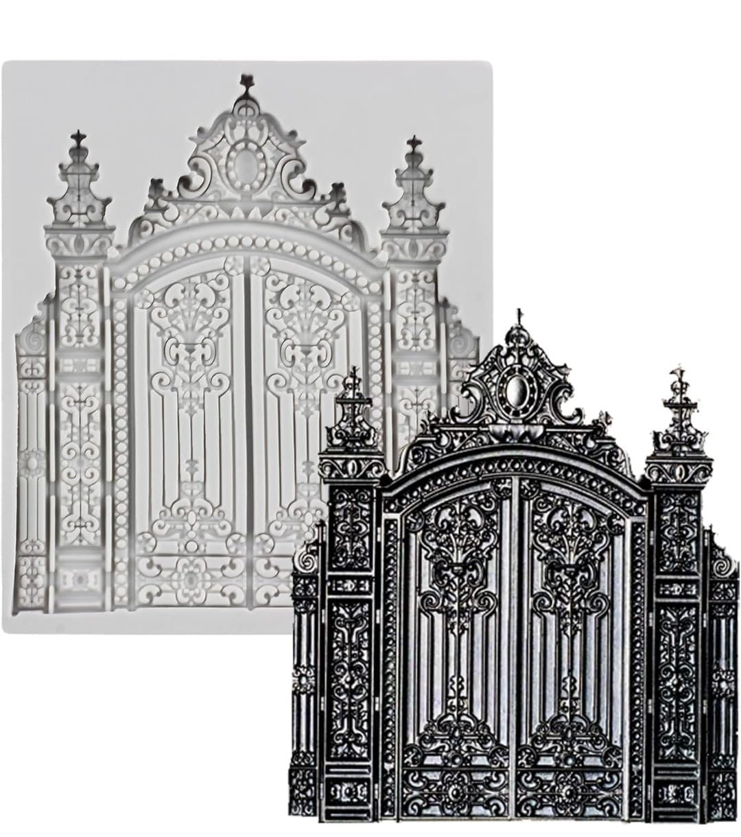 Castle Gate Silicone Fondant Mold For Cake Decorating/ Cupcake Topper 