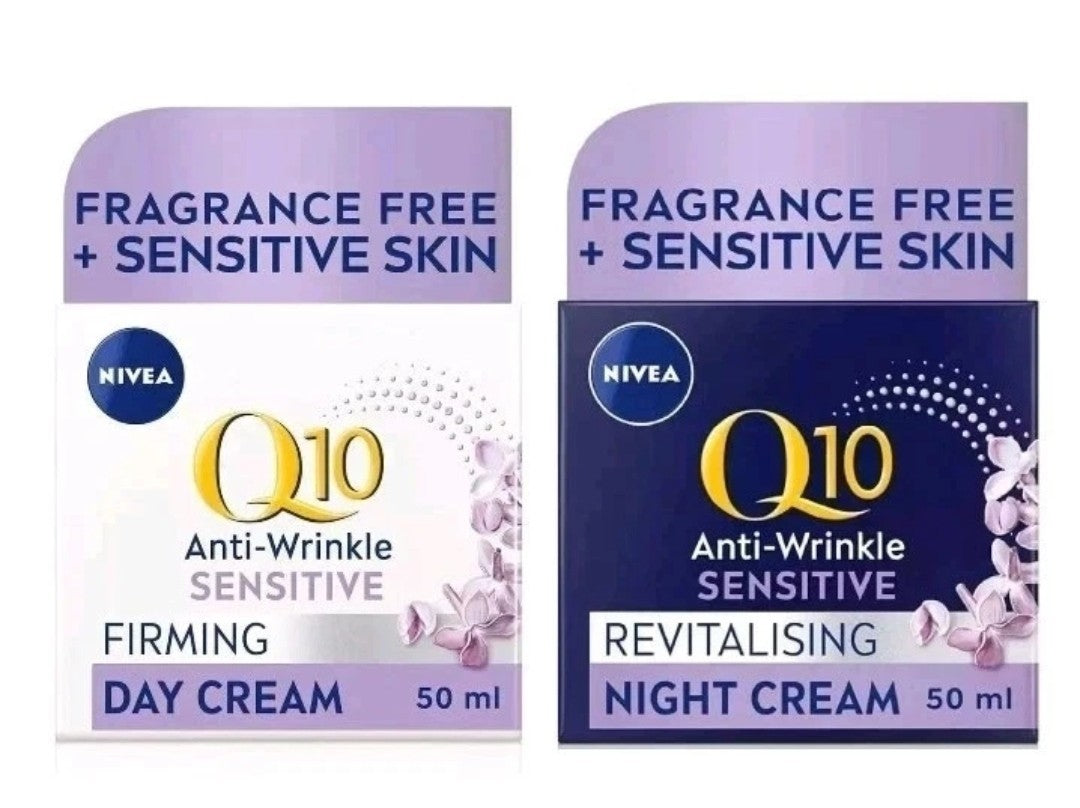 Nivea 50ml Q10 Anti-wrinkle Day Cream-50ml Q10 Night Cream Suitable For All Skin
