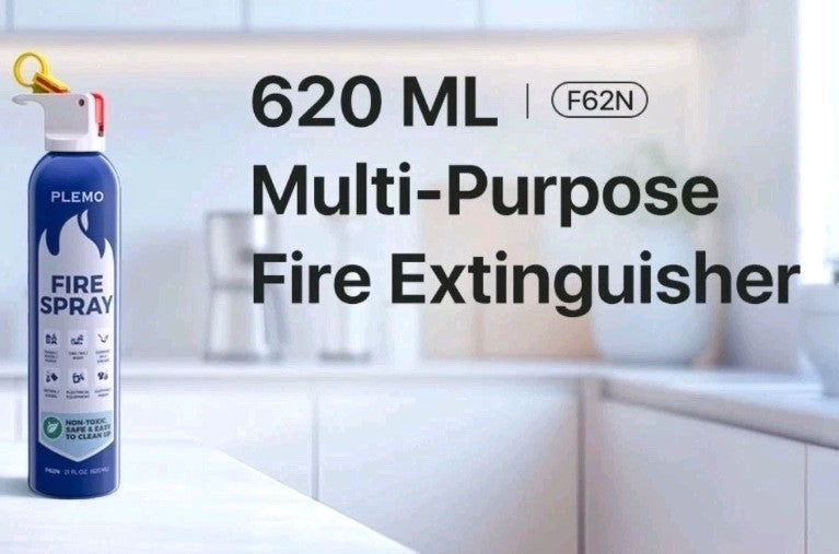 PLEMO F62N Car Fire Stop Extinguisher Spray for Car, Home, Kitchen,Caravan 620ml