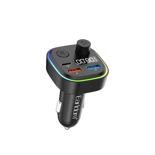 Bluetooth 5.0 Wireless FM Transmitter Radio MP3 Player USB-C Car Charger Adapter