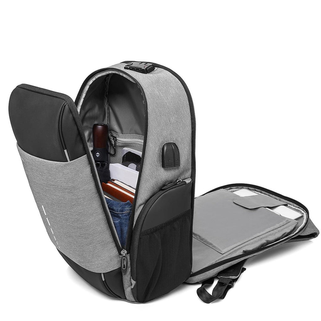 New Riseicon Liberty 1 Black  Anti theft USB charging waterproof laptop backpack