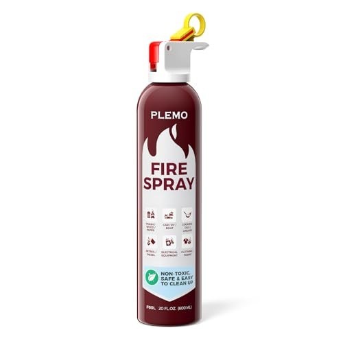 X4 PLEMO Car Fire Stop Extinguisher Spray for Car, Home, Kitchen, Caravan 600ml
