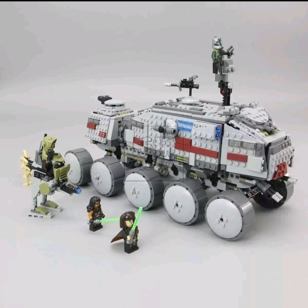 Star Wars Clone Turbo Tank Building Blocks Set MOC Bricks with Figures