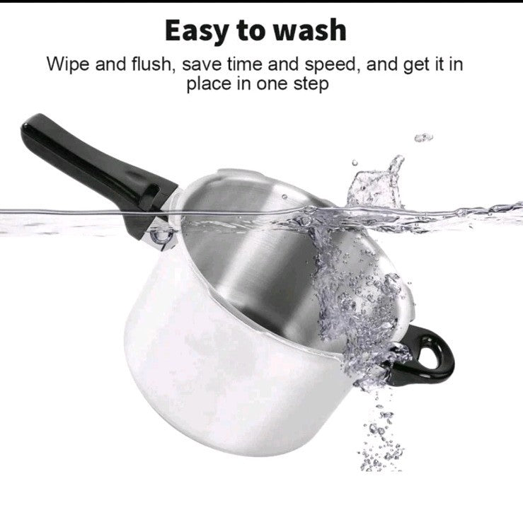 3 Litre Home Dual Handle aluminum Pressure Cooker Kitchen Catering Cookware UK