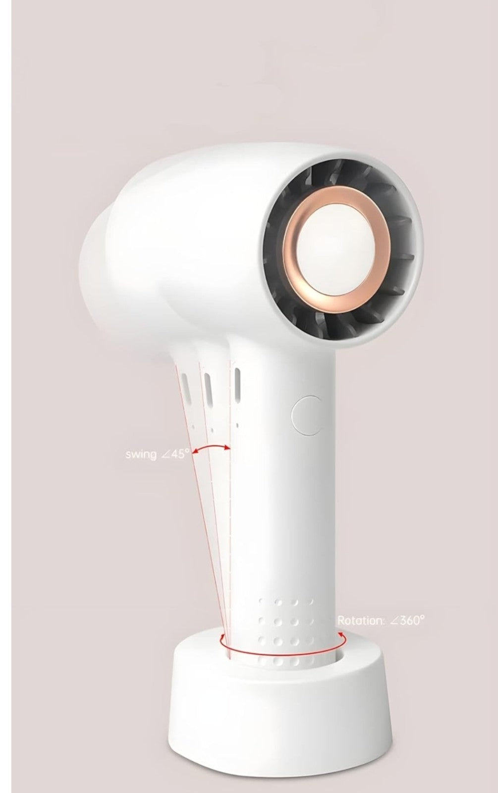 Mini Fan Portable Pocket Size Handheld Rechargeable Indoor-Outdoor-Home-Office