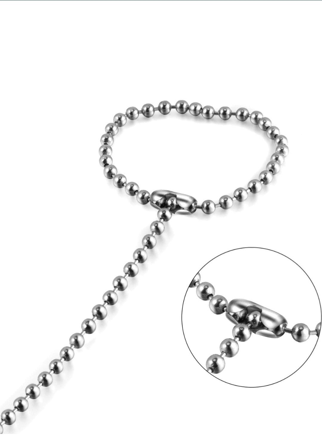 Blind Chain Connectors, Ball Chain Connectors for Roller, Stainless Steel- 10Pcs
